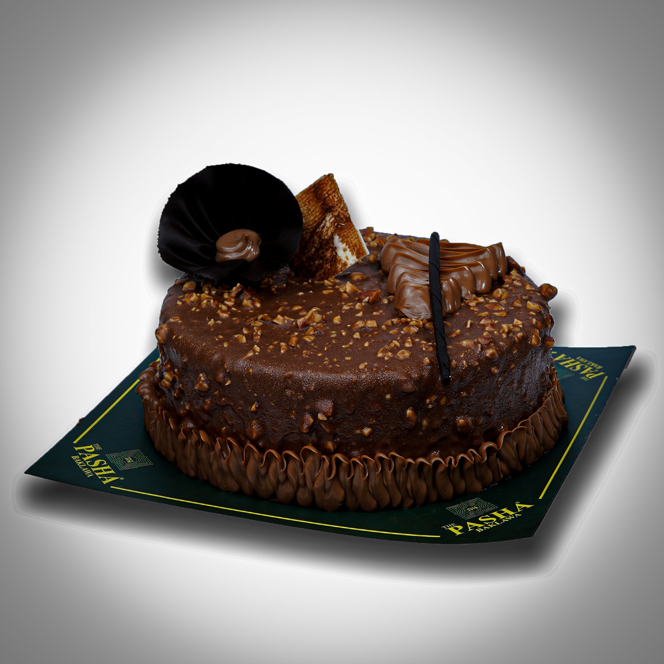 Chocolate Cake with Nut Sauce